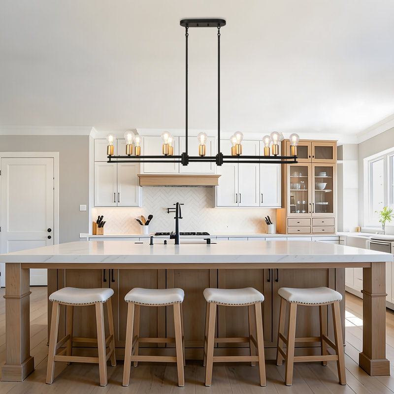 12-Light Linear Kitchen Island Pendant Light