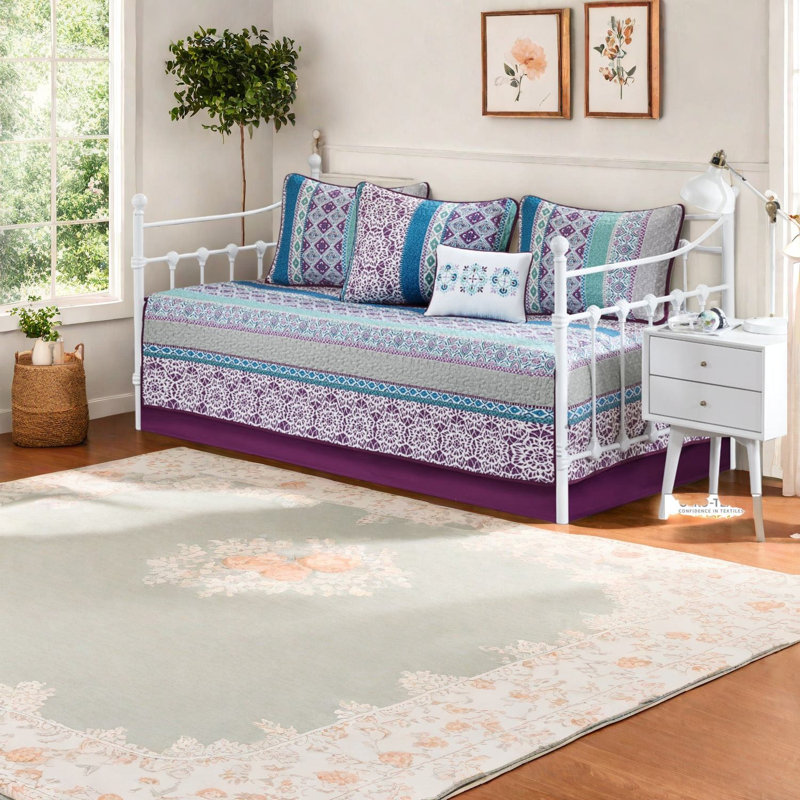 Ensemble de literie réversible en coton Boho pour un décor douillet