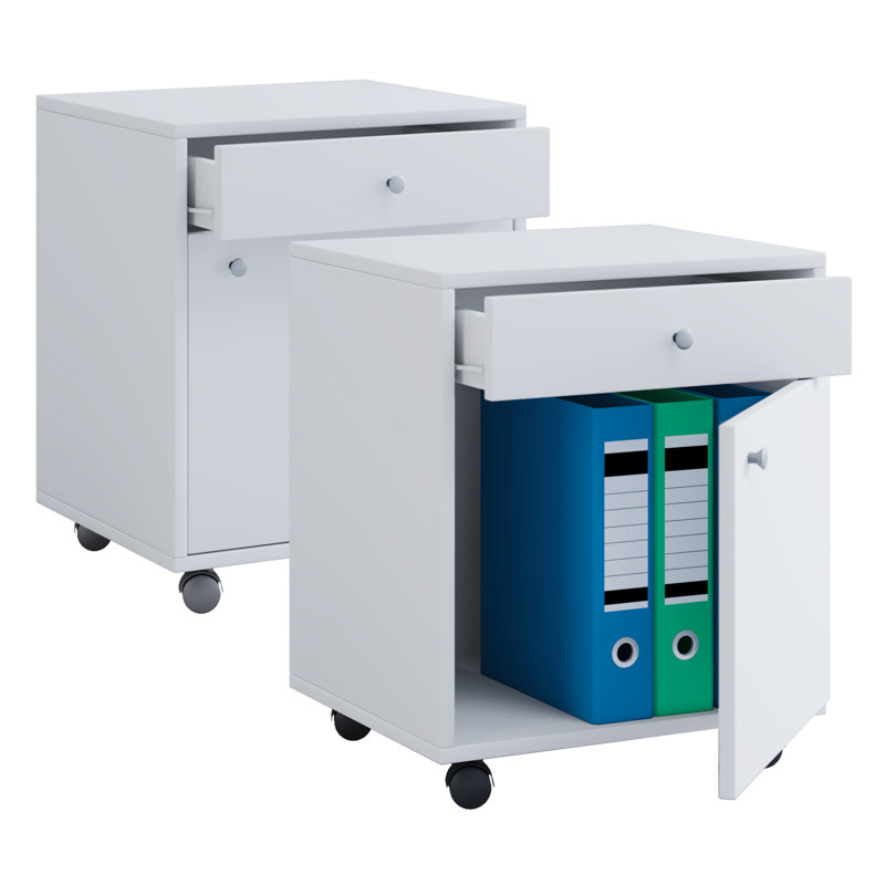 Orrie 45cm Wide 1 -Drawer Mobile File Cabinet