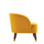 Chaise rembourrée avec velours et pieds en bois massif - Essentiel du salon. Orange, 28,13 po Profondeur, largeur de 28,53 po, hauteur, couverture de 24,33 lb-2104883963