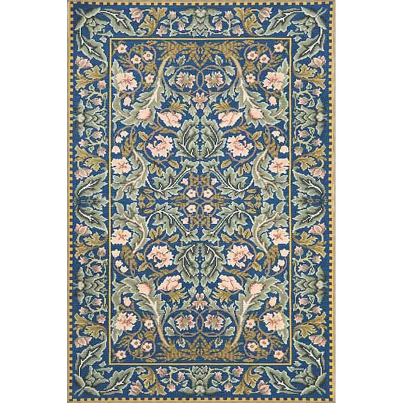 Tapis décoratif lavable traditionnel anthracite, Sous-tapis carré 3 pi 3 po inclus