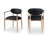 Riccio Vegan Leather Upholstered Dining Arm Chair-6766388-6766399