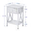 Ensemble de chambre à coucher 3 pièces, cadre de lit plateforme tapissier avec tête de lit réglable + 2 tables de chevet, lit en tissu de lin avec support en lattes de bois, aucun sommier nécessaire, ensemble de mobilier de chambre à coucher moderne-124127174-124127171