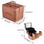 Makeup Box Professional Cosmetic Organizer Storage Box with 6 Trays