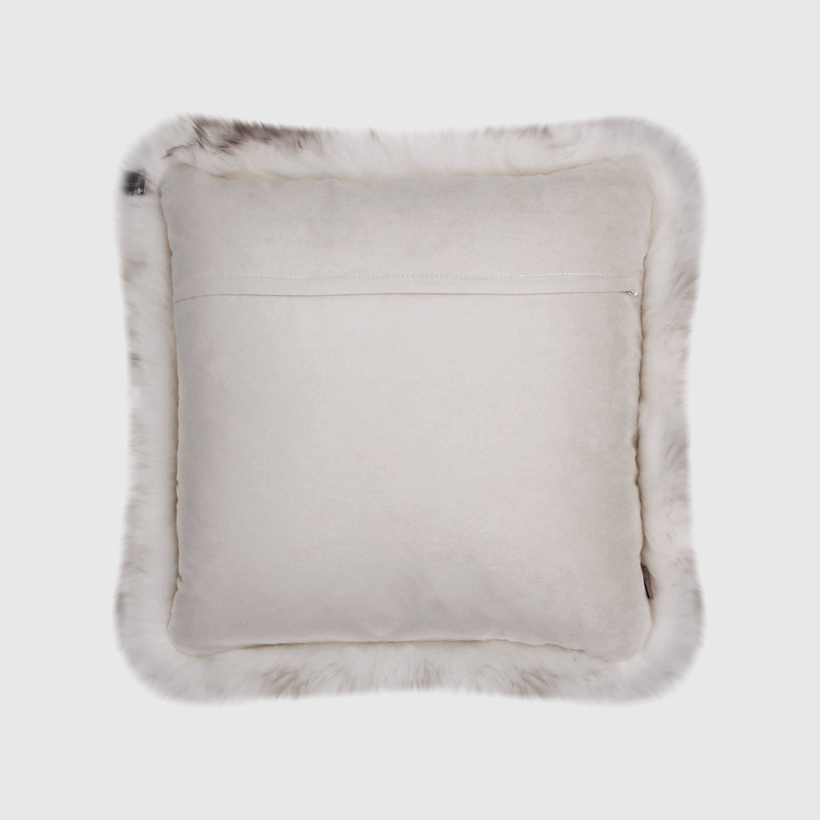 Fieldman Leather Throw Pillow, Brown/White
