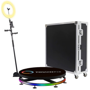 2022 New Adjustable 31.5inch 360 Photo Booth Photobooth 360 Video Photo  Booth Ratotaing Automatic 360 Photo Booth 