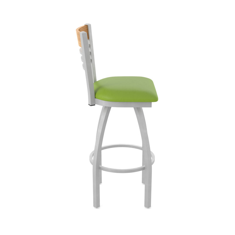 Tabouret tournant 880 Eleanor, Gris, Vert clair, Tabouret de bar (siège de 30 po de hauteur)