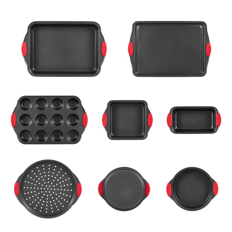 VEVOR 9 Piece Non-Stick Steel Bakeware Set