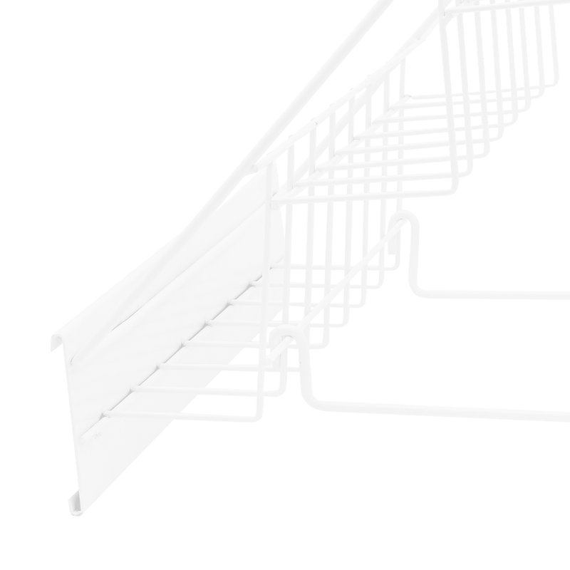 Porte-revues de bureau en fer, Blanc