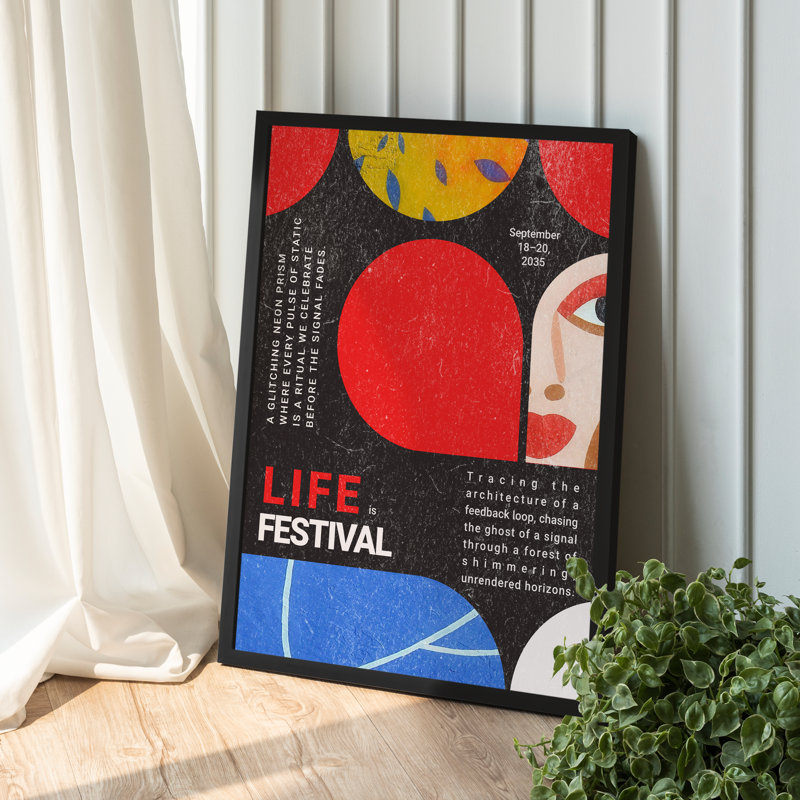Z Studio Bauhaus, affiche Mid Mid Century, Structure noire