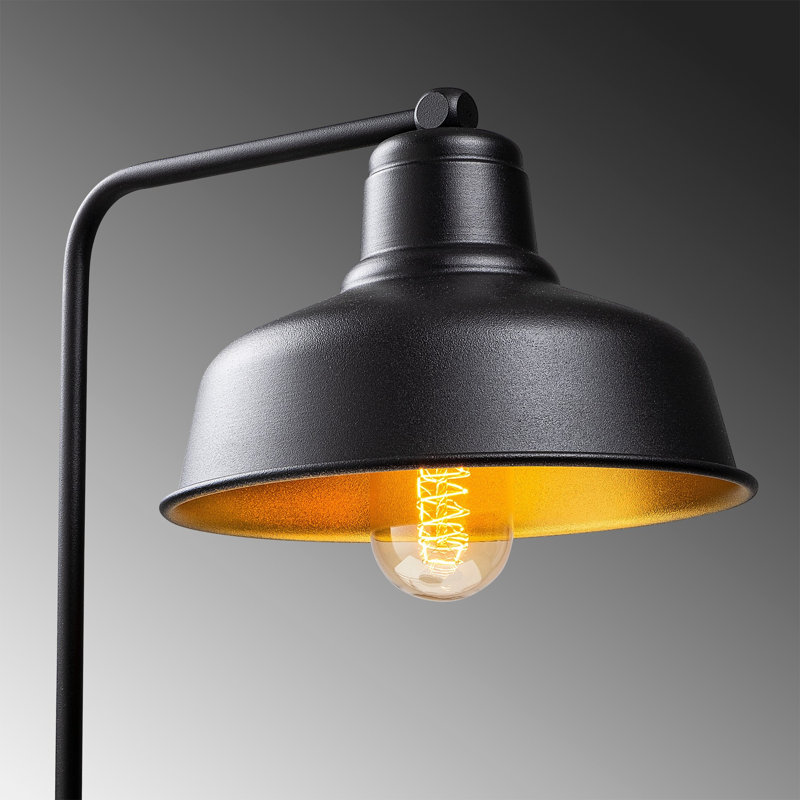 Lampe de table en métal, Noir