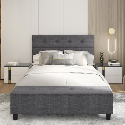Makassar Upholstered Storage Bed