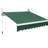 Patio Awning 8' X 7' - Manual Retractable Sun Shade. From & Heat. Frame With Cover. Adjustable Deck Protection. Steel Frame. Material. Easily