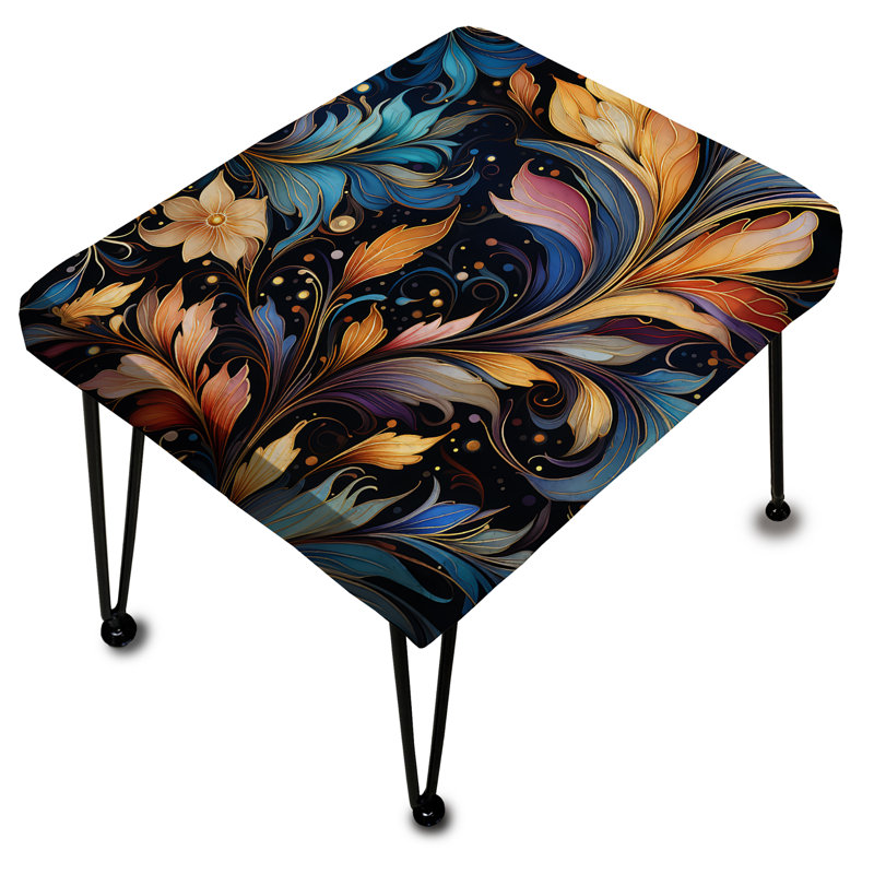Celestial Essence Paisley Pattern - Paisley Rectangle Ottoman