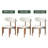 Mid-Century Modern Wood Dining Chairs, Upholstered Wood Dining Chair Side Chair, Fully Assembled-1545428851-1545428850
