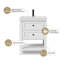 Meuble-lavabo simple 24 po avec comptoir en céramique Daum, 2 tiroirs lisses, robinet-1595769540