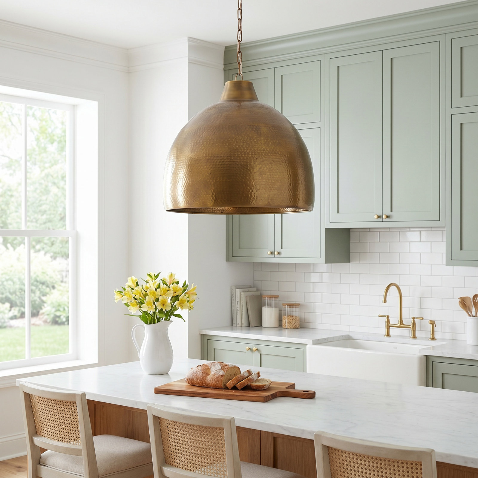 Vika Single Light Metal Pendant