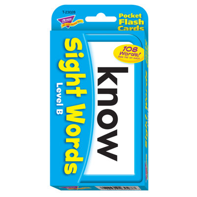 Sight Words Level B Flash Cards