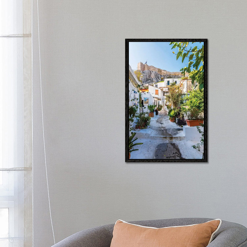 Athens, Greece XI by Nejdet Duzen - Print on Canvas, Black Framed, 66.04 cm H x 45.72 cm W