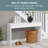 Modern Narrow Console Table – White