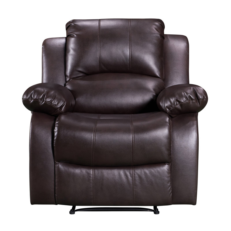 Kudret 98cm Wide Standard Recliner, Brown