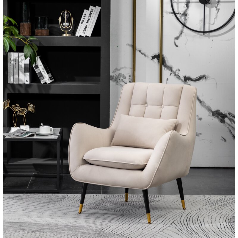 Everly Quinn Lipski Upholstered Wingback Chair & Reviews 