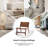 Allegheny Faux Leather Accent Chair-1397578995
