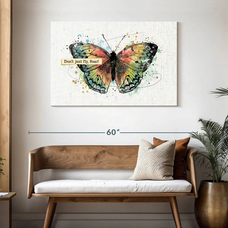 Papillons réfléchis I, H 30 po x l 45 po