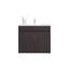 Meuble-lavabo de salle de bain avec lavabo, 2 portes, 2 tablettes (PAS DE ROBINET INCLUS)