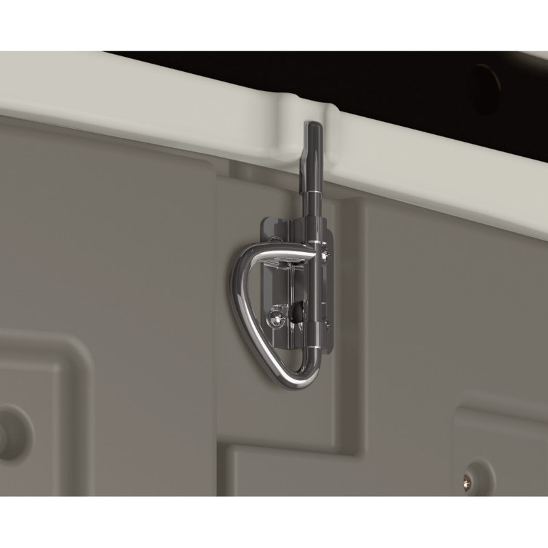 Remise en résine avec portes doubles de l 100,5 po x P 87,75 po Suncast, fabriquée aux États-Unis