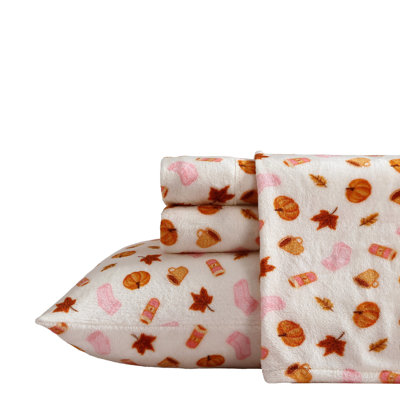 Betsey Johnson Printed Plush Fleece Sheet Set
