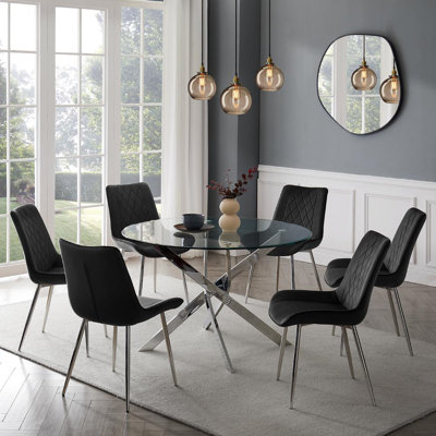 Ajita 6 - Person Dining Set