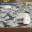 Tapis décoratif doux et lavable à motif de feuilles botaniques - antidérapant, résistant aux marques et pliable-129391095-129391096