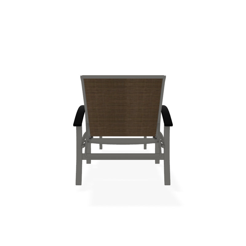 Chaise longue inclinable Askar, Performance de l'écorce, Noir P70, Neige texturée