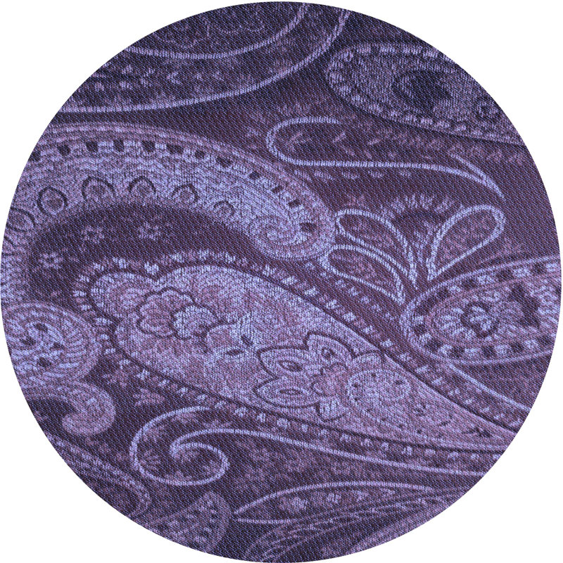 Paisley Indoor Rug, Round 6'