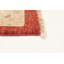 Tapis rouge en laine noué à la main de conception unique 8 pi 1 po x 9 pi 11 po Gylfi