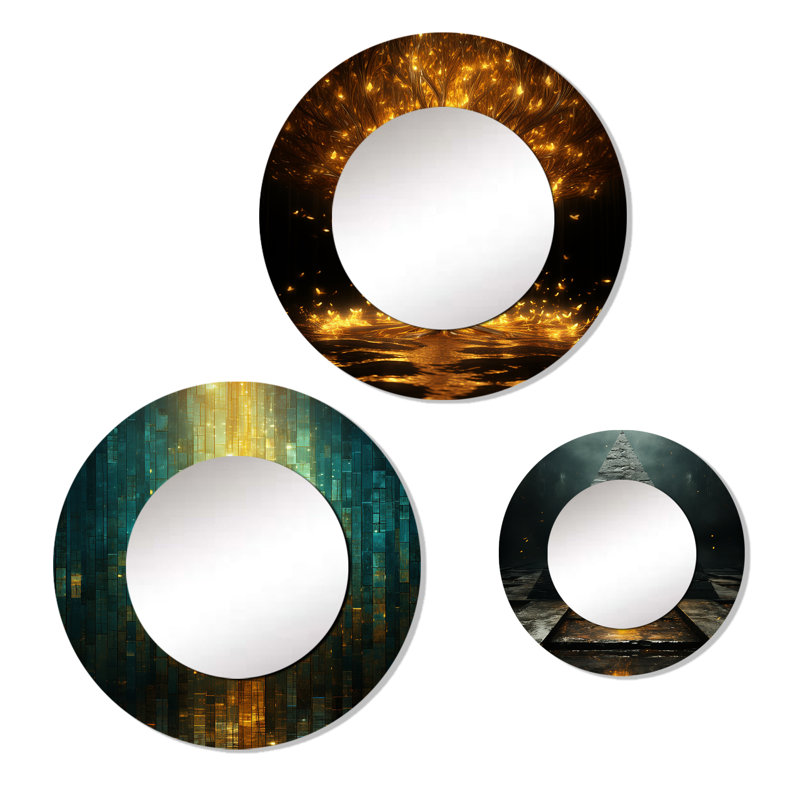 Auster Metal Round Mirror