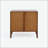 Contemporary Walnut Cabinet with 2 Doors and Adjustable Shelf