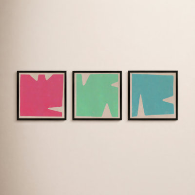 Casden "Sculpted Pastel" 3-Piece Print Set