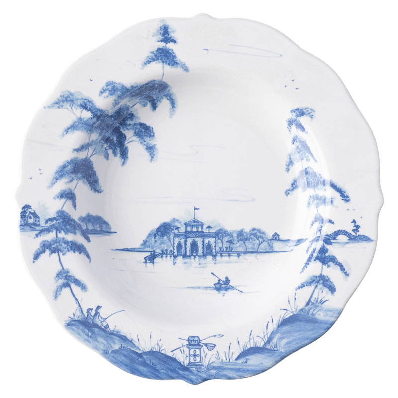 Country Estate Pasta/Soup Bowl, Delft Blue