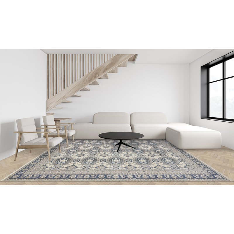TUKNSULTAIVBL Wool Geometric Area Rug, Rectangle 10' x 14'