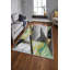 Tapis tissé élégant (4,6 x 7,2 pieds), 100% polyester, hauteur des poils de 0,4 po | Antibactérien, antidérapant, dessous lavable à la machine | Impression 3D numérique | Parfait pour le salon, la chambre à coucher et la salle à manger-460512517