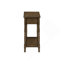 Table d'appoint, 2 niveaux, table de bout, table de chevet, chambre à coucher, étroite, lampe, tiroir de rangement, placage brun, traditionnel-1512879110