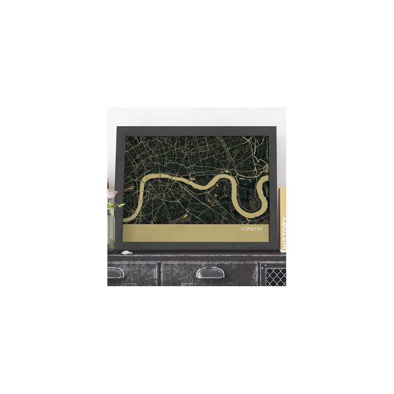 Single Picture Frame Print, Black