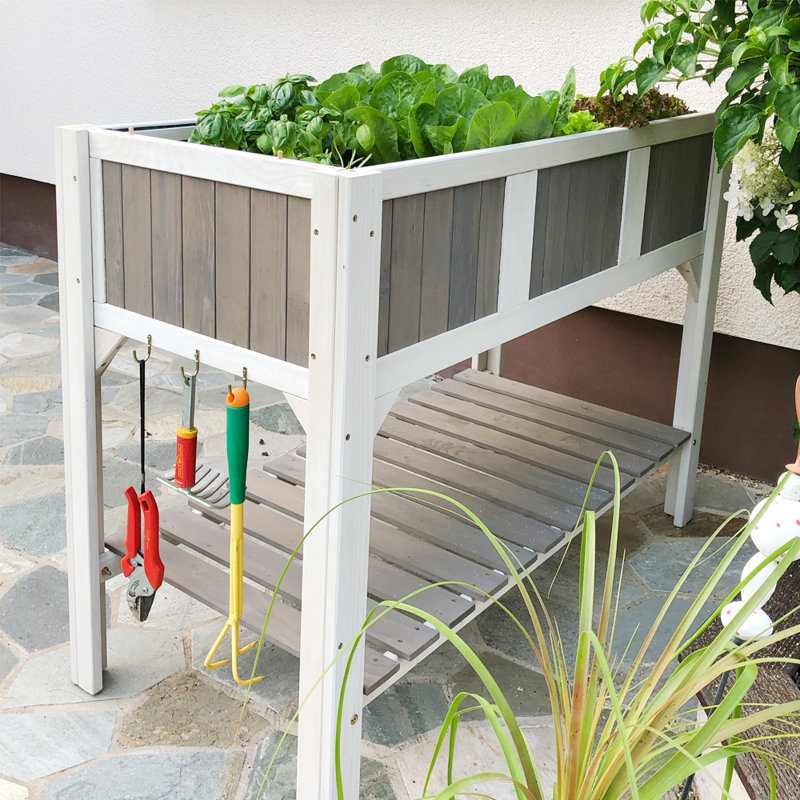 Wood Elevated Planter