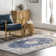 Ren Medallion Machine Washable Area Rug for Living Room Bedroom Dining Room Kitchen