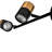 Heliana 28 in. 4 -Light Linear Track Kit with and