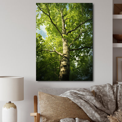 «American Basswood Tree Lyrical Forest - Landscape Trees», reproduction d'art sur toile