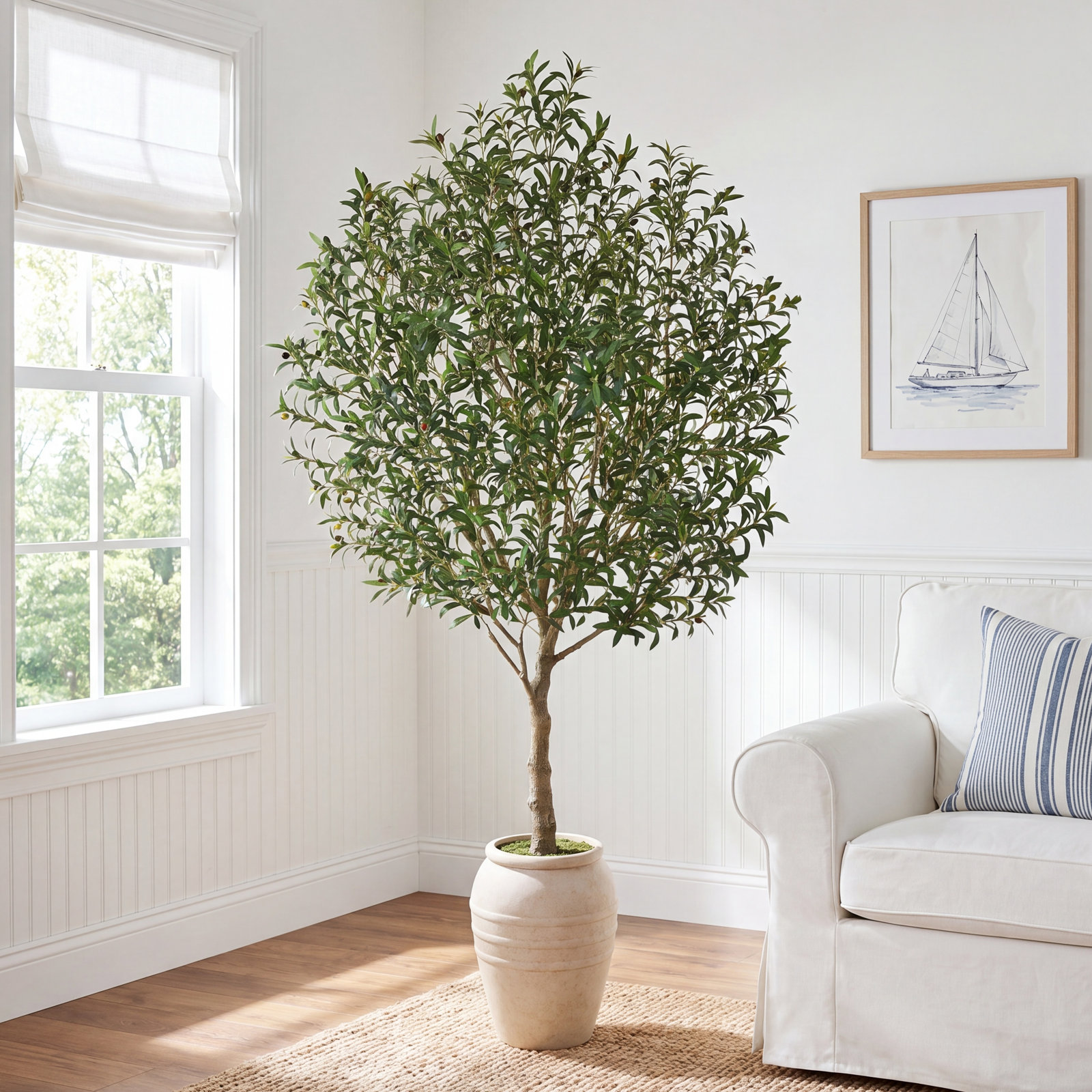Olive Tree in Pot, 108" x 60"