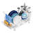2-Tier Space-Saving Dish Drying Rack with Drainboard - Kitchen Counter Organizer with Utensil Holder, Cups Rack & Adjustable Swivel Spout-114660661